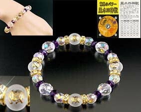 天然石 パワーストーン ブレスレット 四神獣大開ブレス 専用巾着袋付き 日本製