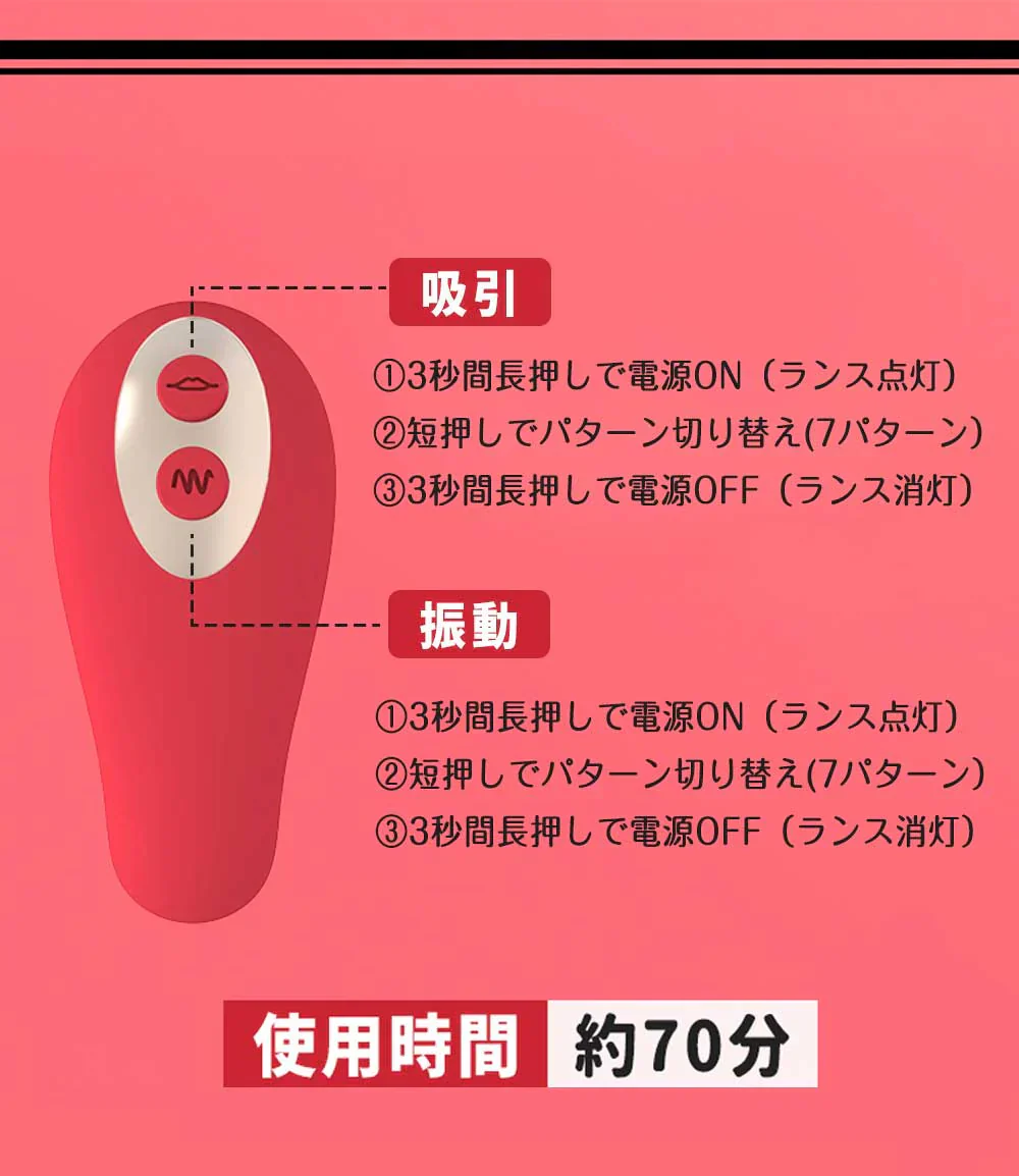 【静音設計 安心使用】＼レッド 1個／電動マッサージ器 女性用 コードレス コンパクト 静音 防水 小型 軽量 震動器 マッサージ機 振動器 人気電マ 吸引バイブ 潮吹きバイブ 乳首攻め SM 調教 前戯 大人のおもちゃマッサージ機 【秘密梱包】