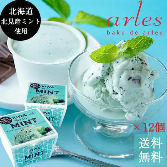 北海道 チョコミントアイス 12個 ～極ミント～ ベイクドアルル