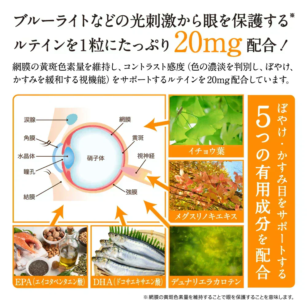 アイジェニック　約1ヶ月分　機能性表示食品　ルテイン