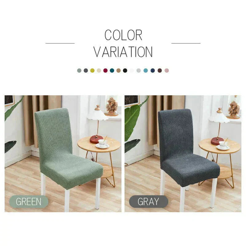 【椅子カバー　色お任せ　/4点セット】椅子カバー チェアカバー 背もたれ 座面 北欧 ベージュ アウトドア 無地 ダイニング ストレッチ フィット 伸縮性 洗える さらり 肌触り抜群 ぴったり 柔らかい 汚れ防止 プレゼント おしゃれ フルカバー 伸縮素材 送料無料 新生活