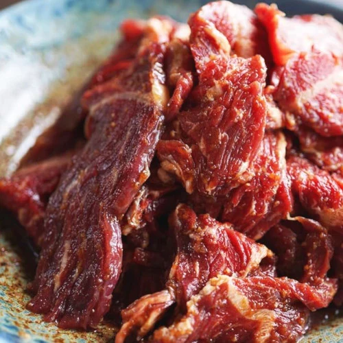 牛ハラミ（焼肉用にんにく醤油漬け）冷凍　1kg（500g×2パック）