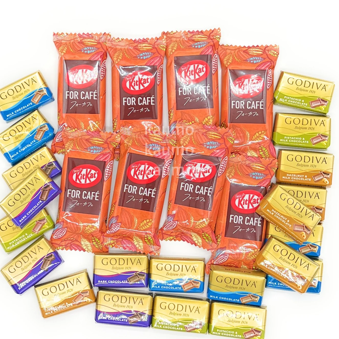 ゴディバ ナポリタン 20個 + キットカット フォーカフェ 16枚 詰め合わせ セット (食品20for16)チョコレート チョコ 詰め合せ アソート バラエティ　※