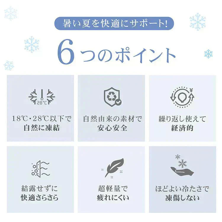 2点セット爽快リング 「28度・ライトブルー・M1個＆L1個セット」 ネッククーラー クールリング アイスネックリング ひんやり 接触冷感 18℃ 28℃ 首冷却 熱中症対策 首掛けリング 省エネ sg183【ご新規さん限定商品】