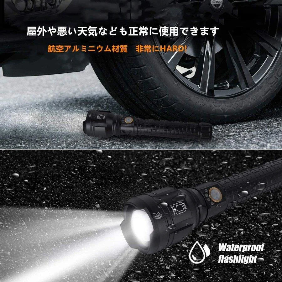 当日発送 懐中電灯 Led ズーム式 強力 軍用 最強 USB充電式 26650軽量小型 明るい ハンディライト 防水 防災 地震 停電対策 釣り用 作業用 ライト