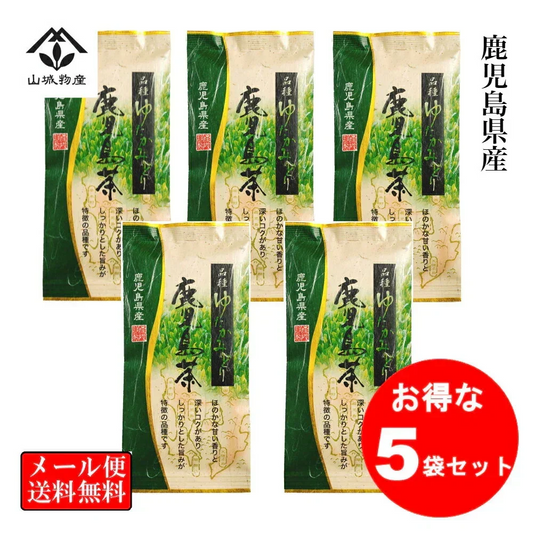 ゆたかみどり 鹿児島茶 緑茶 100g 【お得な5袋セット】