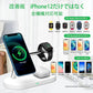 ワイヤレス充電器 5in1 ワイヤレス 充電器 3in1 最新版 iphone 急速充電 Qi対応 置くだけ 15W 充電スタンド iphone多機種対応Androidシリーズ/Type-Cシリー  w230A(ブラック)