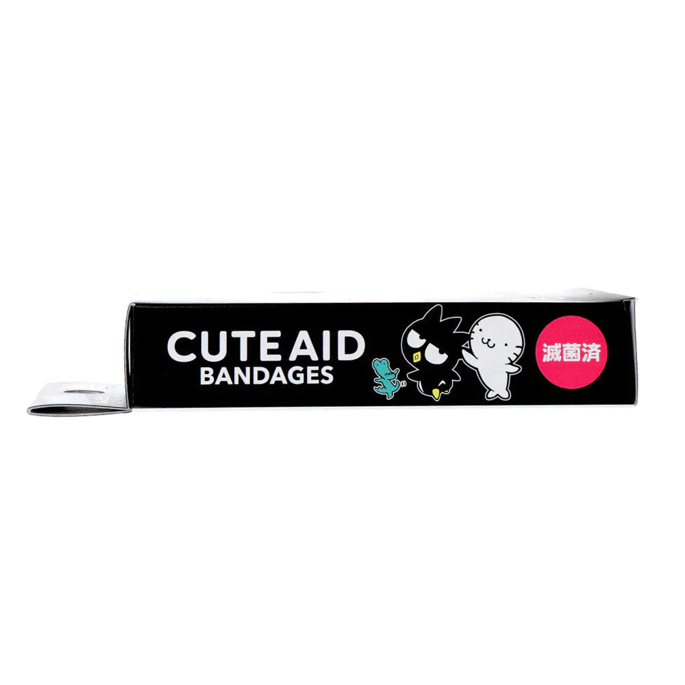 サンタン CUTEAID キャラクターばんそうこう バッドばつ丸 滅菌済 6柄X3シート 18枚入り X8箱