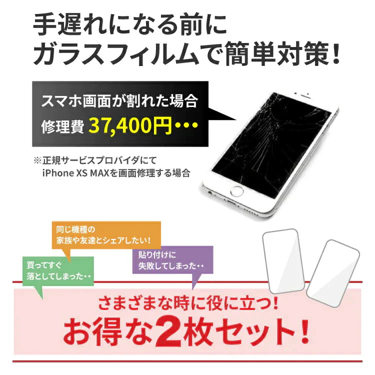 お得な2枚セット 【 iPhone17e/16e/14/13/13Pro 】 iPhone フィルム ガラスフィルム 画面保護フィルム アイフォン スマホ フィルム 携帯 保護フィルム 強化ガラス ガラス ガラスフィルム