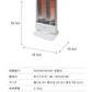 (カラー：ホワイト)カーボンヒーター 2灯 省エネ 電気ヒーター 電気ストーブ 900W 450W 節電 ヒーター スリム 暖房 首振り 機能 転倒 OFF 切替 切り替え 温度 過昇防止 一人暮らし おしゃれ