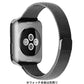 アップルウォッチ用 ブラック 42-45mm ステンレス ベルト 1本 apple watch ループ 磁気で締める マグネット iWatch おしゃれ 男女兼用 チェーン series7 6 5 4 3 2 1 SE