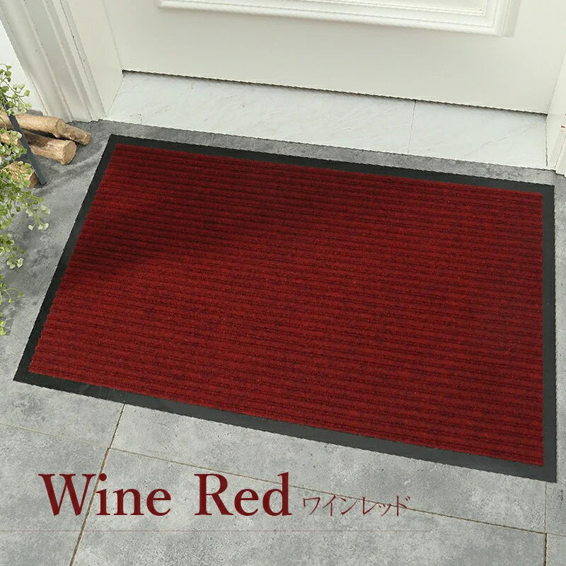【ワインレッド 50×80cm】玄関マット 屋外 室内 おしゃれ 北欧 泥落とし 洗える かわいい 風水 大判 40×60cm 50×80cm 60×90cm 80×120cm 120×150cm 無地 滑り止め 業務用 丸洗い 水洗い ドアマット 店舗 飲食店 オフィス 事務所