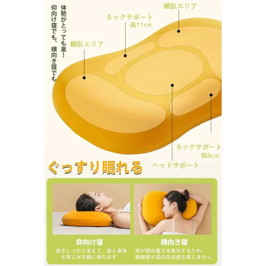 枕 「猫腹マクラ」低反発枕 ふわふわマクラ 安眠枕 抱き枕 クッション 横向き対応 弾力 通気性 二段階高さ いびき防止 頚椎サポート カバー洗濯可 55*35*10cm w538B(ブルー本物の猫のお腹のようなタプタプとした柔らかな感触をシュミレーションして設計されました。中材にはきめ細やかな伸縮性のあるウレタンフォームを採用し、カバーにはすべすべとした手触りの綿素材を使用しています。撫でてもよし、モミモミしてもよし。まるで愛猫と遊んでいるようにリラックスできます  【3D曲線設計】独特な中部は凹型設)