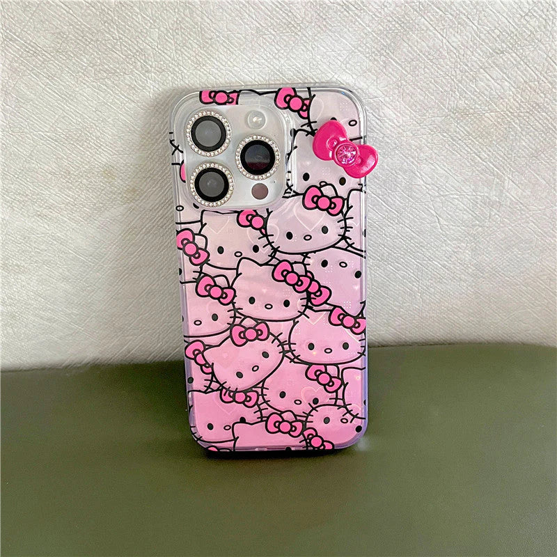 携帯電話ケース iPhone16/iPhone16Pro/iPhone16Pro max ケース hello kitty ソフトiPhone用  xjj2024182(AiPhone16用)