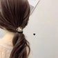 (星)ヘアゴム キラキラ おしゃれ ヘアアクセサリー 結び シンプル 髪留め 髪飾り パーティー 二次会 お呼ばれ