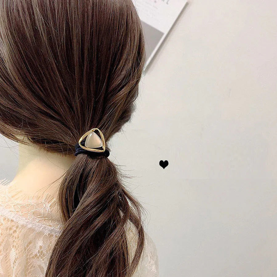 (星)ヘアゴム キラキラ おしゃれ ヘアアクセサリー 結び シンプル 髪留め 髪飾り パーティー 二次会 お呼ばれ