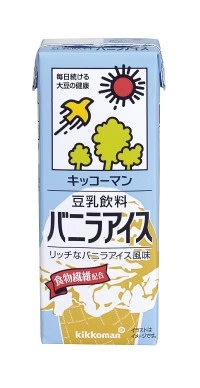 【送料無料】 キッコーマン 豆乳飲料 バニラアイス 200ml×1ケース/18本
