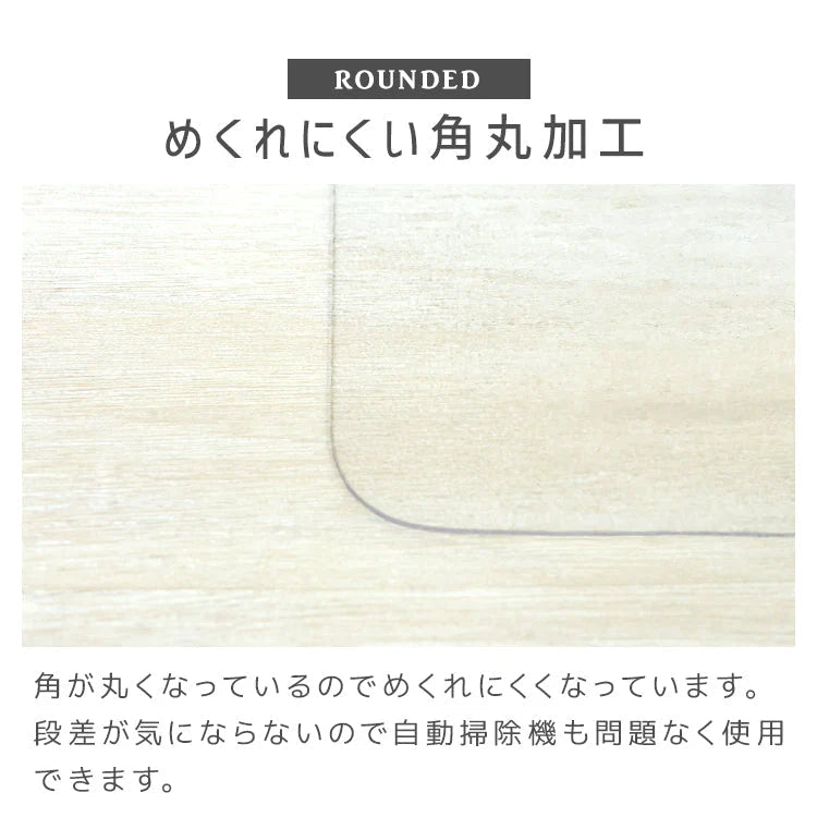 【Lサイズ】冷蔵庫マット クリア 透明 傷防止マット 床保護シート 53×62cm 65×70cm 70×75cm 冷蔵庫 ～300L ～500L ～600L 下敷き PVCマット クリアマット 透明マット キッチンマット 洗濯機マット フローリング 床 保護マット 床暖房対応