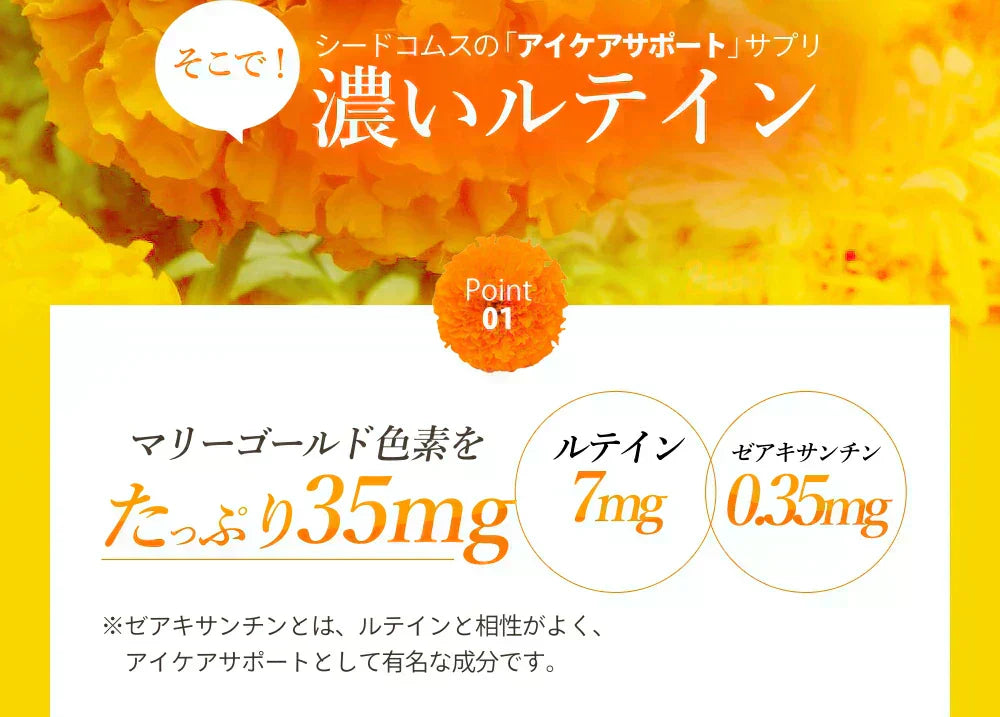 濃いルテイン《約1ヶ月分》ルテイン サプリ サプリメント 亜麻仁油 エゴマ油 ビタミンA ビタミンE ブルーライト デジタルケア マリーゴールド抽出物 PC スマホ【カウシェファーム収穫対象商品】