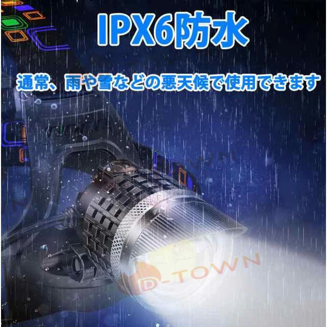 当日発送 LED ヘッドライト 超強ルーメン ヘッドライト 懐中電灯 最高輝度 最新仕様 充電式 ズーム機能 登山 夜釣り 超強力 超実用 w386B