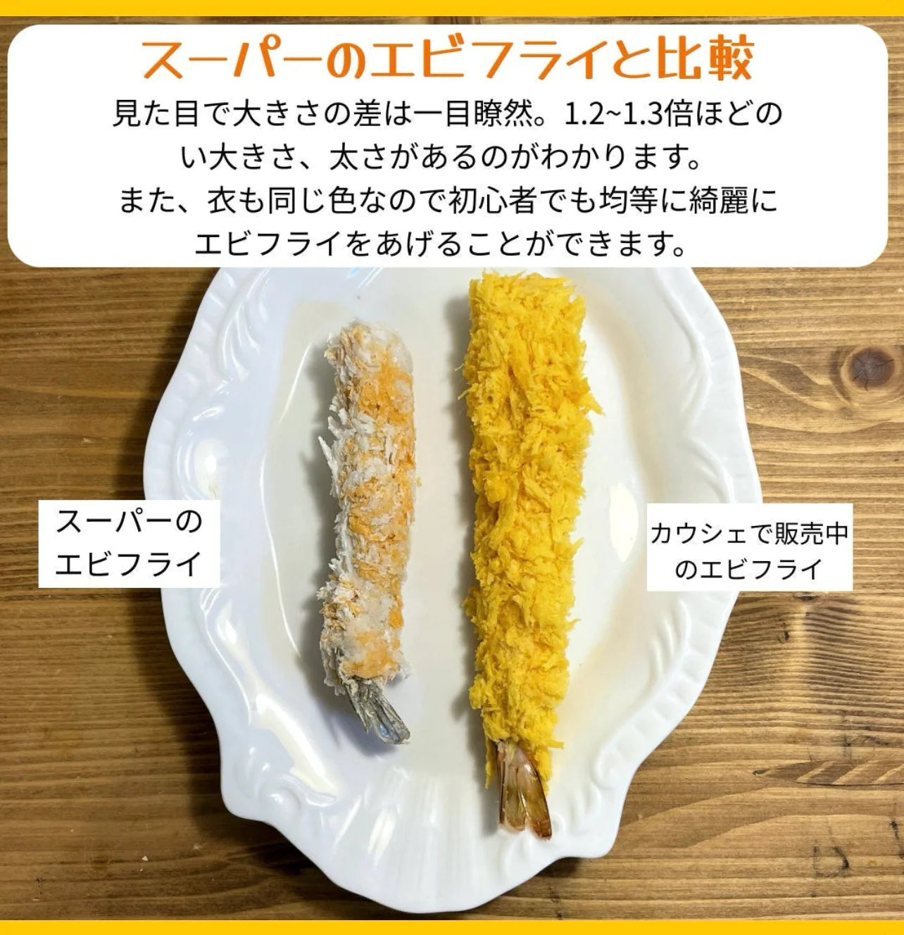 【5人限定送料込み1500円】4Lサイズ　ぷりぷり特大海老フライ　約1kg 約20尾　えびふらい　エビフライ