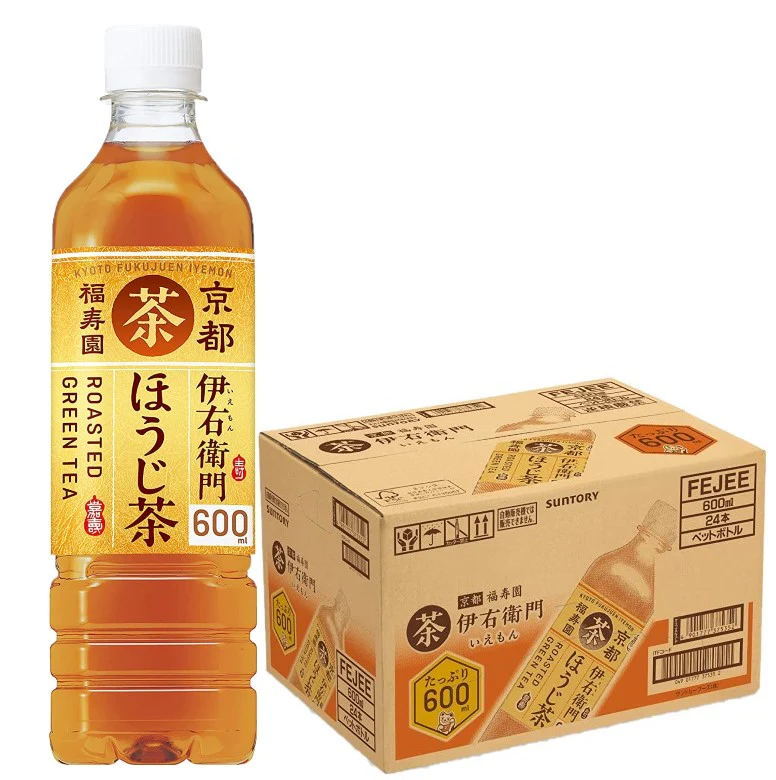 【送料無料】サントリー 京都 福寿園 伊右衛門 焙じ茶 600ml×24本