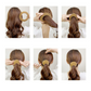 (ワインレッド)ヘアゴム ヘアクリップ ポニーリング 団子 シュシュ ヘアアクセサリー かわいい オシャレ 髪飾り