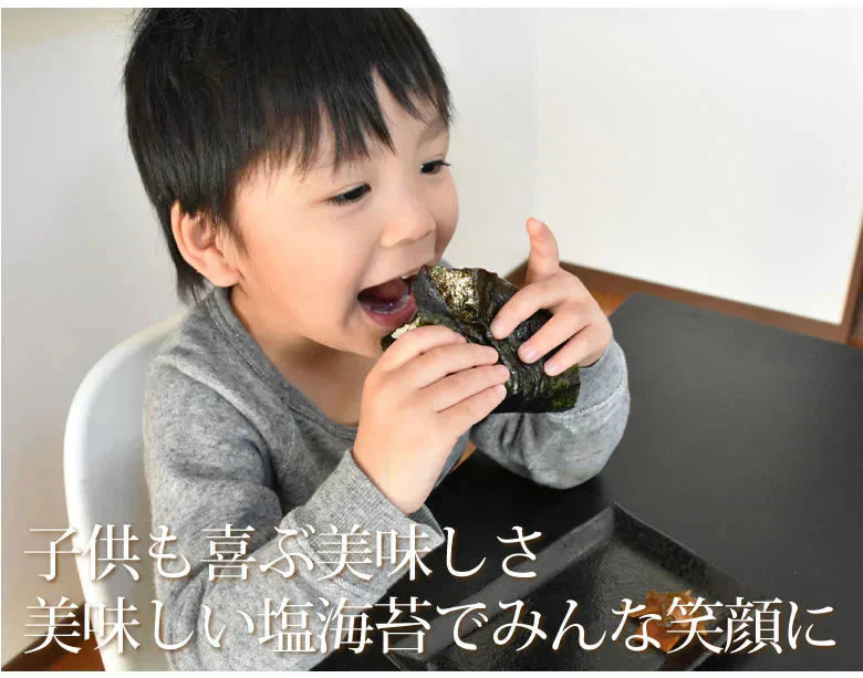 塩のり 海苔 味付け塩海苔 有明海産 送料無料 半形20枚×2袋 お取り寄せ 有明のり 焼きのり 熊本 天草 ご飯のお供 おにぎり 乾物 乾海苔 のり