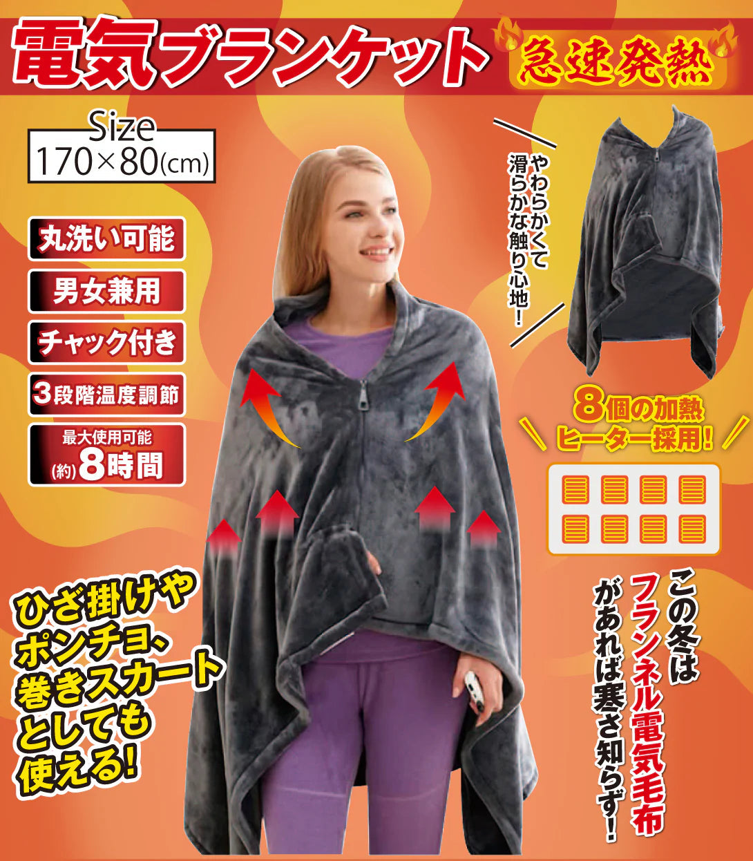 電気ブランケット(本体のみ)　1個
