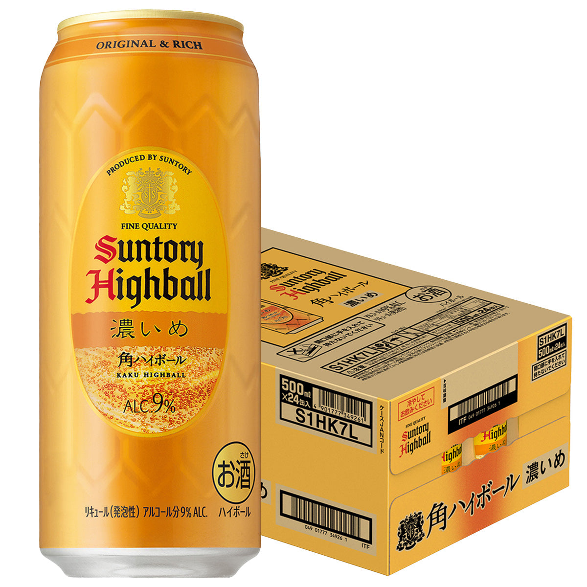 サントリー角ハイボール 濃いめ 500ml×1ケース/24本【ご注文は2ケースまで1個口配送可能】