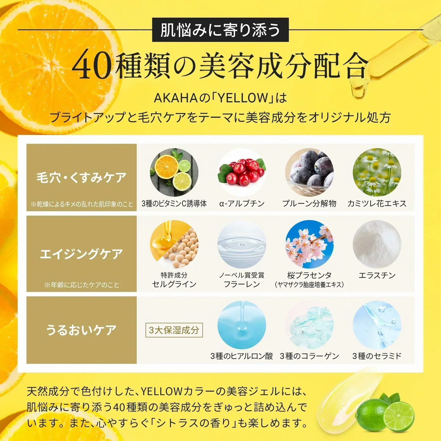 【炭酸パック/3箱セット】AKAHA スパークリング セラムパック YELLOW 10g×12包入 / ホームエステ３か月分 /くすみ 毛穴 たるみ 小じわ 肌荒れ ざらつき 吹き出物 ニキビ べたつき 紫外線ダメージ 毛穴汚れ 毛穴開き ビタミンC誘導体 フラーレン 桜プラセンタ ヒアルロン酸 セラミド コラーゲン 40種の美容成分  混ぜない炭酸パック 生炭酸 人気炭酸パック １剤式炭酸パック 濃密泡 フェイスパック ピーリング クレンジング エイジングケア  アカハ  イエロージェル シトラスの香り