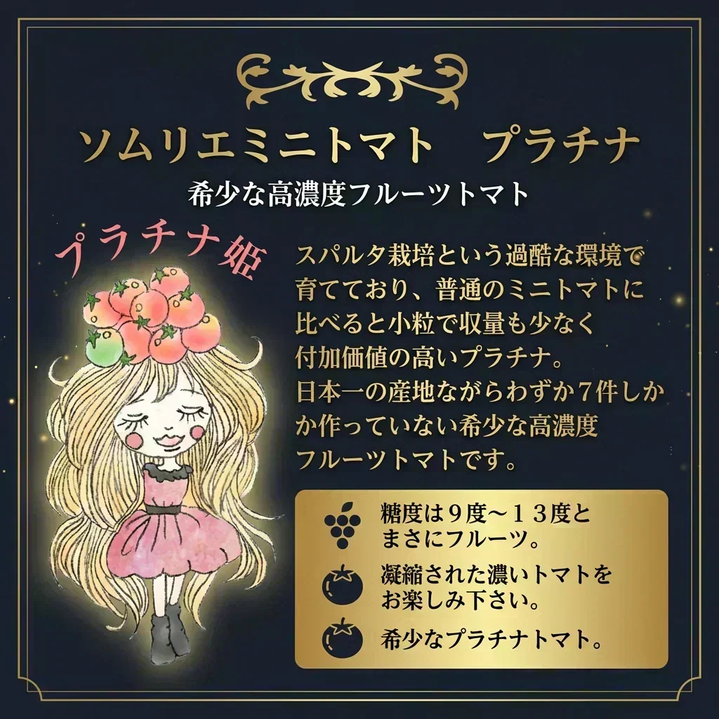予約【2026年12月前後～2027年2月28日までに順次発送】＼特別栽培農産物／ソムリエミニトマト　プラチナ　３００ｇ（補償100g込み）※補償分以上の不良は交換対応可能【カウシェファーム収穫対象商品】
