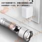 超高輝度LED 懐中電灯 ハンディライト 大容量26650リチウム電池 ズーム機能 フラッシュライト 残電量表示機能付きクリップ 超強ルーメン アウトドア