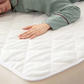 【ブルー　100×200cm】敷きパッド 秋冬 あったか フランネル リバーシブル シングル 100×200cm  ポリエステル 無地 防ダニ 抗菌 防臭 暖かい 軽い おしゃれ オールシーズン 洗える 新生活 送料無料 敷きパッド インテリア 洗える 丸洗い カバー 肌触り抜群 とりつけ簡単 軽い おしゃれ 洗濯OK お手入れ簡単 春夏秋冬 オールシーズン 送料無料 ゴムバンド付き 寝具 ベッドパット 敷きパット 敷パット 敷パッド