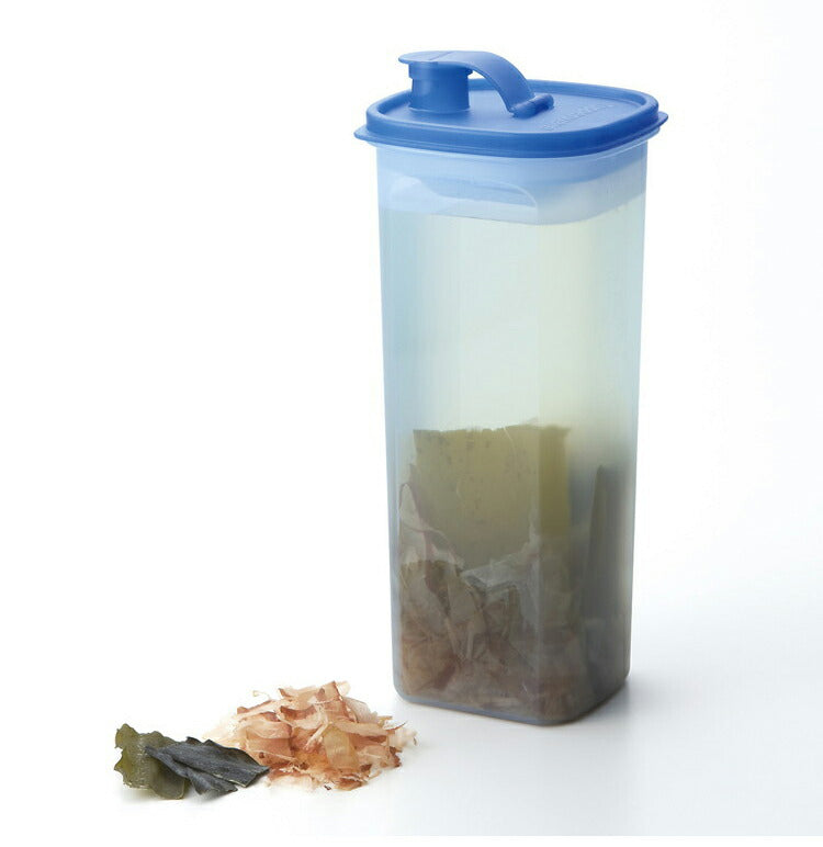 タッパーウェア 冷水筒 2L スクエア スリムライン ストレーナー付き Sライン スリムジャグ ピッチャー 麦茶ポット お茶 ジュース ポット 冷蔵庫 Tupperware 正規品 B1038-00