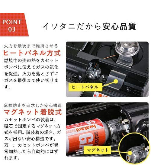 Iwatani イワタニ バーベキューコンロ グリルスター CB-SBG-2 スタンドBBQグリル 2口コンロ 折りたたみスタンド キャンプ アウトドア カセットガス式小型バーナー 岩谷【送料無料】