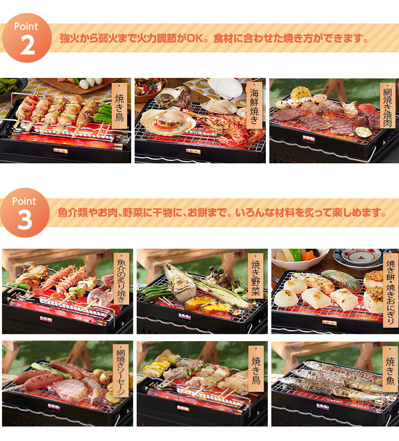 iwatani イワタニ 岩谷産業 カセットガス炉ばた焼器 炙りやII CB-ABR-2 海鮮 焼き鳥 ガスボンベ 七輪 網焼き 串焼き カセットコンロ アウトドア バーベキュー【送料無料】