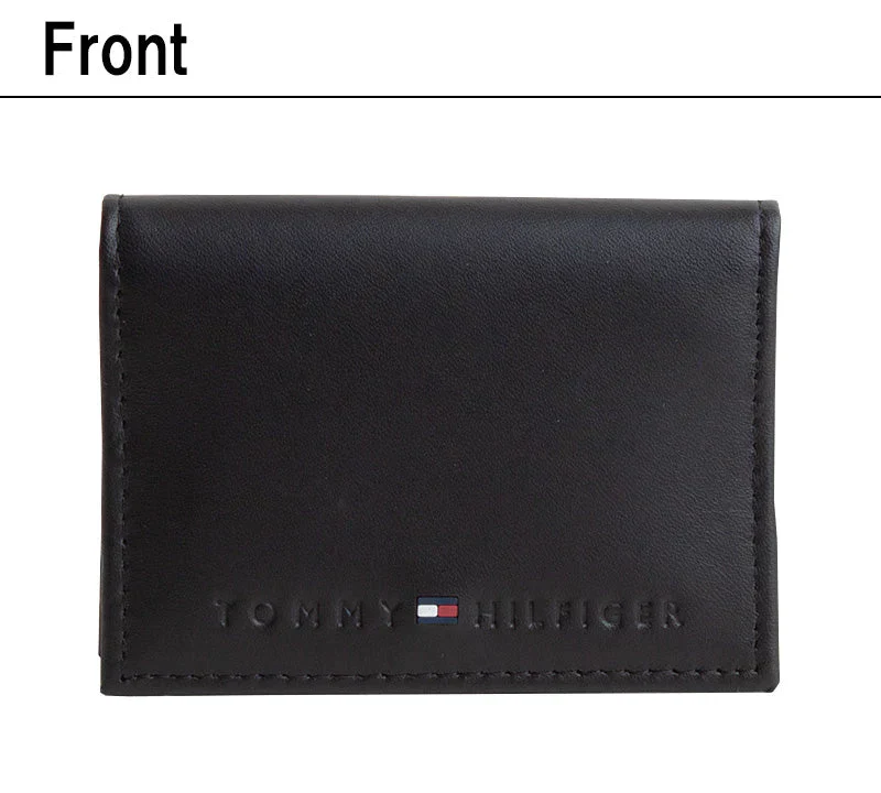 【訳あり】トミーヒルフィガー 名刺入れ メンズ TOMMY HILFIGER カードケース 31tl20x014 BLACK【エコ得】