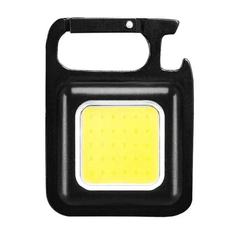 2個セット LED 投光器 COB 作業灯 USB充電式 キーホルダー式 超ミニ 小型 軽量 800ルーメン 高輝度 3種点灯モード IPX4防水 強力磁石 日本語説明書付き
