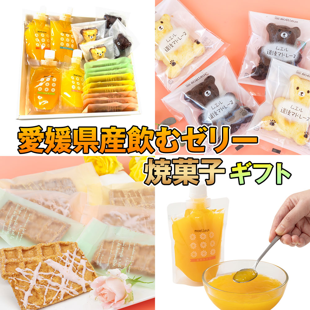 愛媛県産飲むゼリー焼菓子ギフト 【常温便】【送料込み】【お届け不可地域：北海道・沖縄・離島】