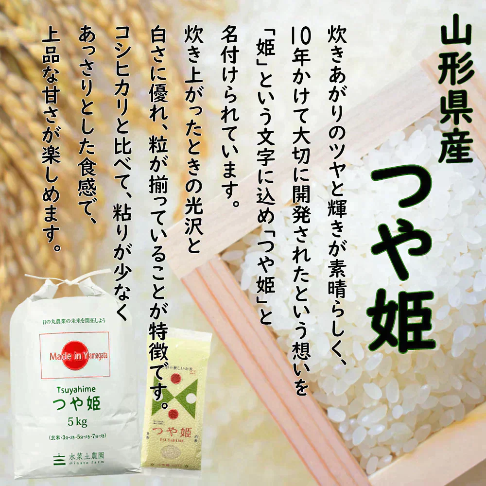 山形県産 つや姫 精米20kg（5kg×4袋）令和7年産 古代米プレゼント付き