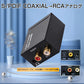 DAC オーディオ コンバーター 光 同軸 デジタル を RCA アナログ 変換 3.5mmジャック 光ケーブル USBケーブル 付属 SPDIF 高音質 プラグアンドプレイ ノイズ軽減