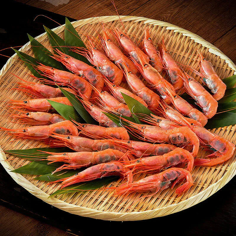 越前産 甘えび 子持ち特大サイズ 500g（約30尾入り） 甘エビ 刺身用 ［送料無料］ 産地直送 海鮮 エビ セット 海老 大 甘海老 美味しい 大きい えび 冷凍えび 冷凍エビ 食品ギフト ごちそう 贈り物 贈答 母の日 プレゼント ギフト