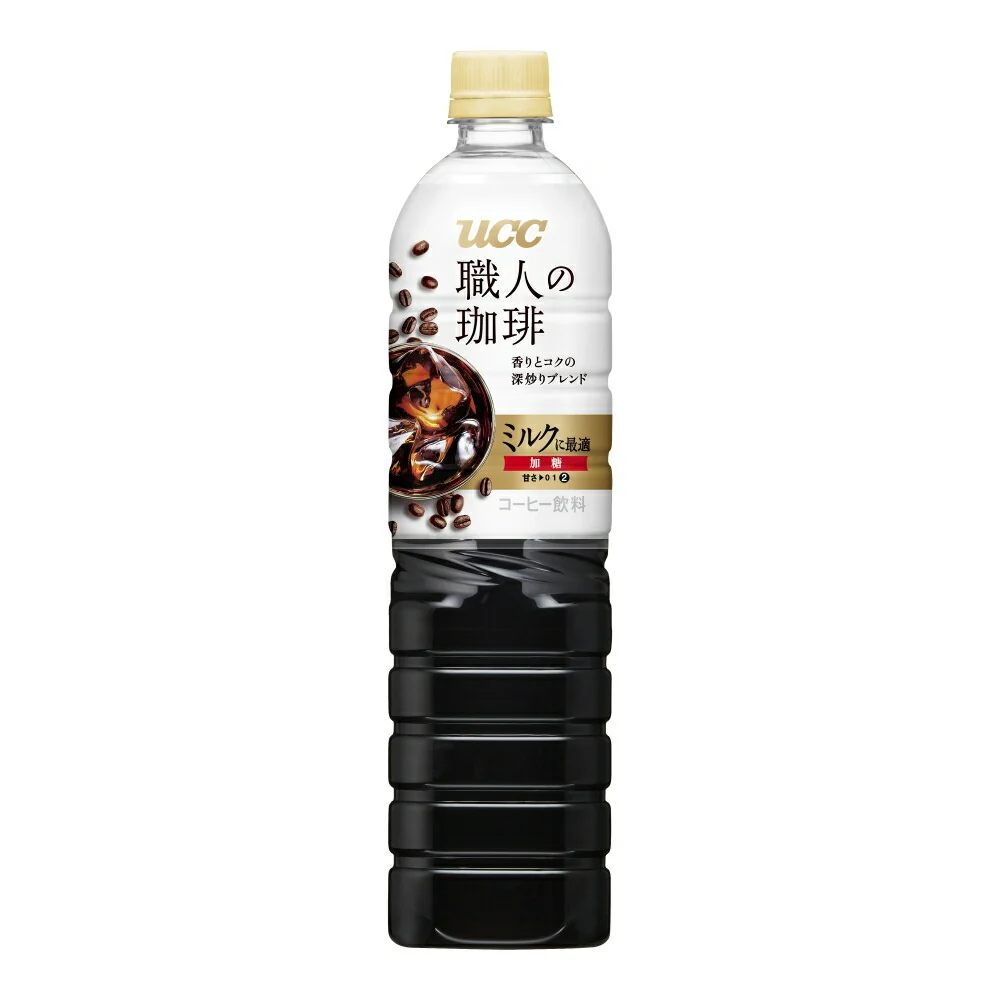 【送料無料】 UCC 上島珈琲 職人の珈琲 ミルクに最適 900ml×12本/1ケース【北海道・東北・四国・九州・沖縄県は必ず送料がかかります】
