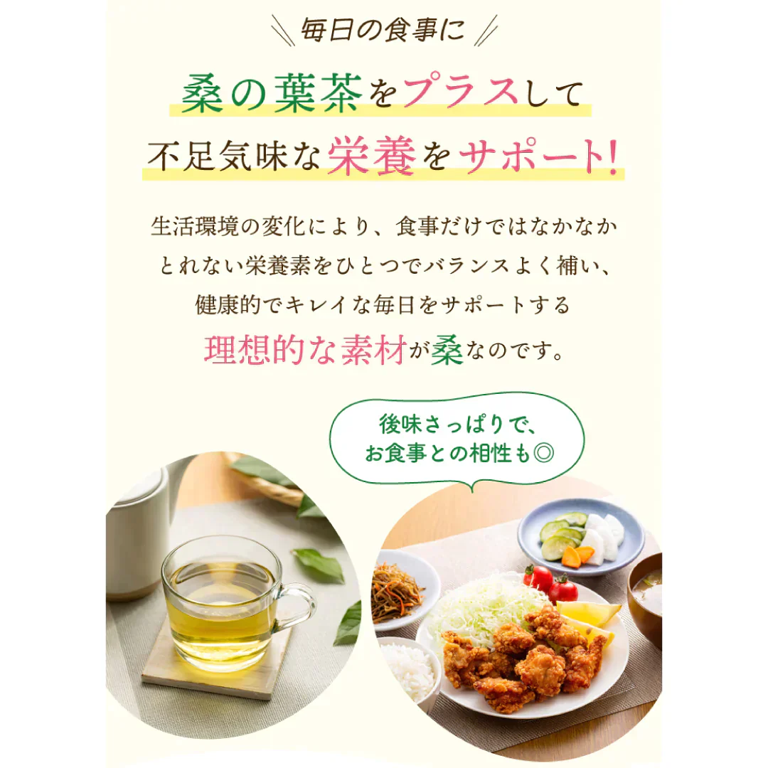 有機桑の葉茶　１００個入（スーパーフード オーガニック ティーバッグ 国産 お茶 ノンカフェイン 健康茶 人気）