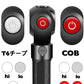 新懐中電灯 COB LEDライト 高輝度 赤電源 充電式 超強力 充電池付きハンディライト マグネット付き ズーム機能 フラッシュライト 多モード 軍用 作業灯 停電 防水 防災対策 最新仕様 防災グッズ アウトドア おすすめ コンパクト 軽量(w026)