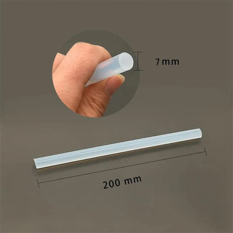 グルースティック 10本セット グルーガン付属品 粘着剤 粘着スティック 7mm(直径)×20cm(長さ) 多用途性 DIY用 手芸用 プラスチック用 家具修理用  w183-3