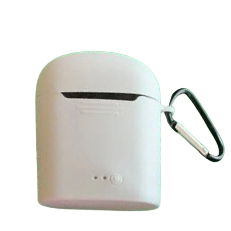 tws i7 ピンク シリコンケース ワイヤレスイヤホン用シリコンカバー 5色バリエーション フック付き