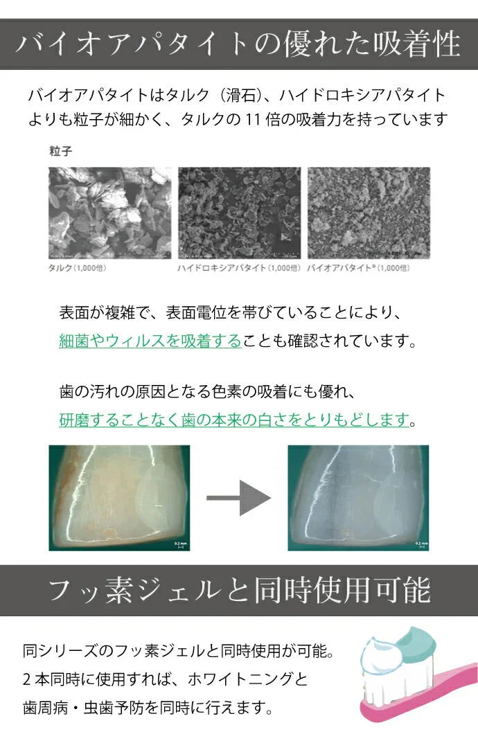 W & F 薬用ハミガキ CA-a [ホワイトニングペーストa] シトラスミント 単品 1本(50g) バイオアパタイト配合 歯磨き粉 ホワイトニング 日本製【メール便送料無料】