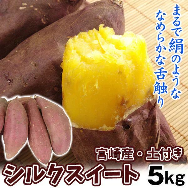 シルクスイート 5kg 宮崎産 土付き ご家庭用【2025年1月中旬より発送】
